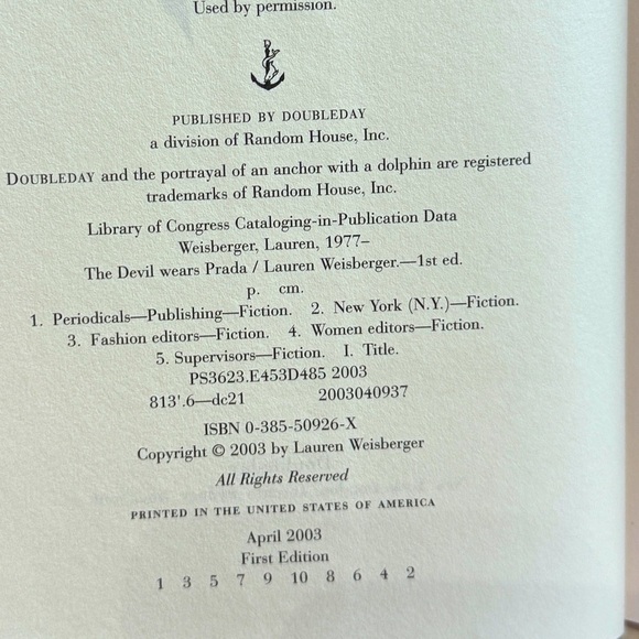 📚 Vintage 2003 The Devil Wears Prada Hard Cover Book - Great Collectors Item - Picture 8 of 16